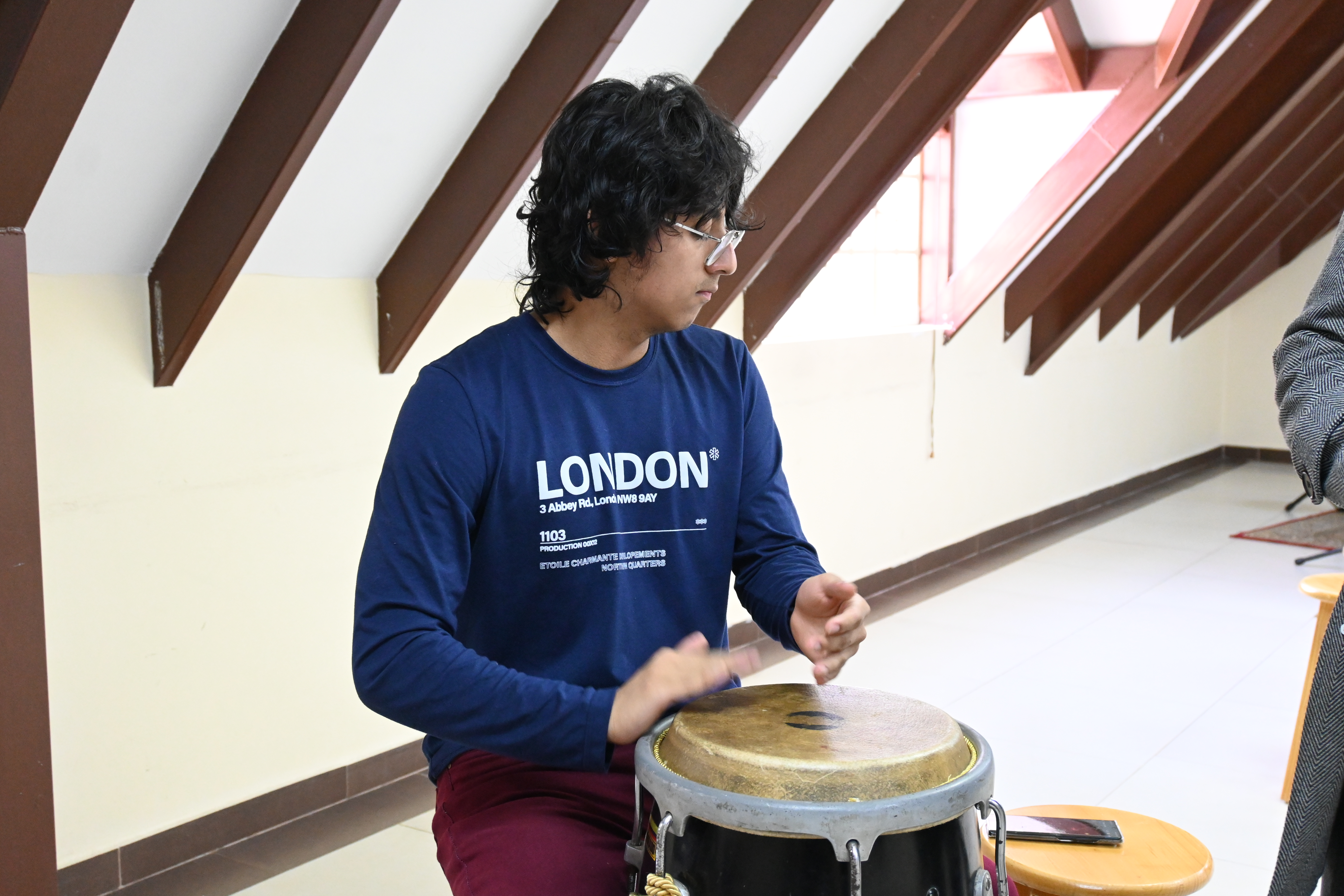 Actividad de Música - estudiantes participando en actividad cultural
