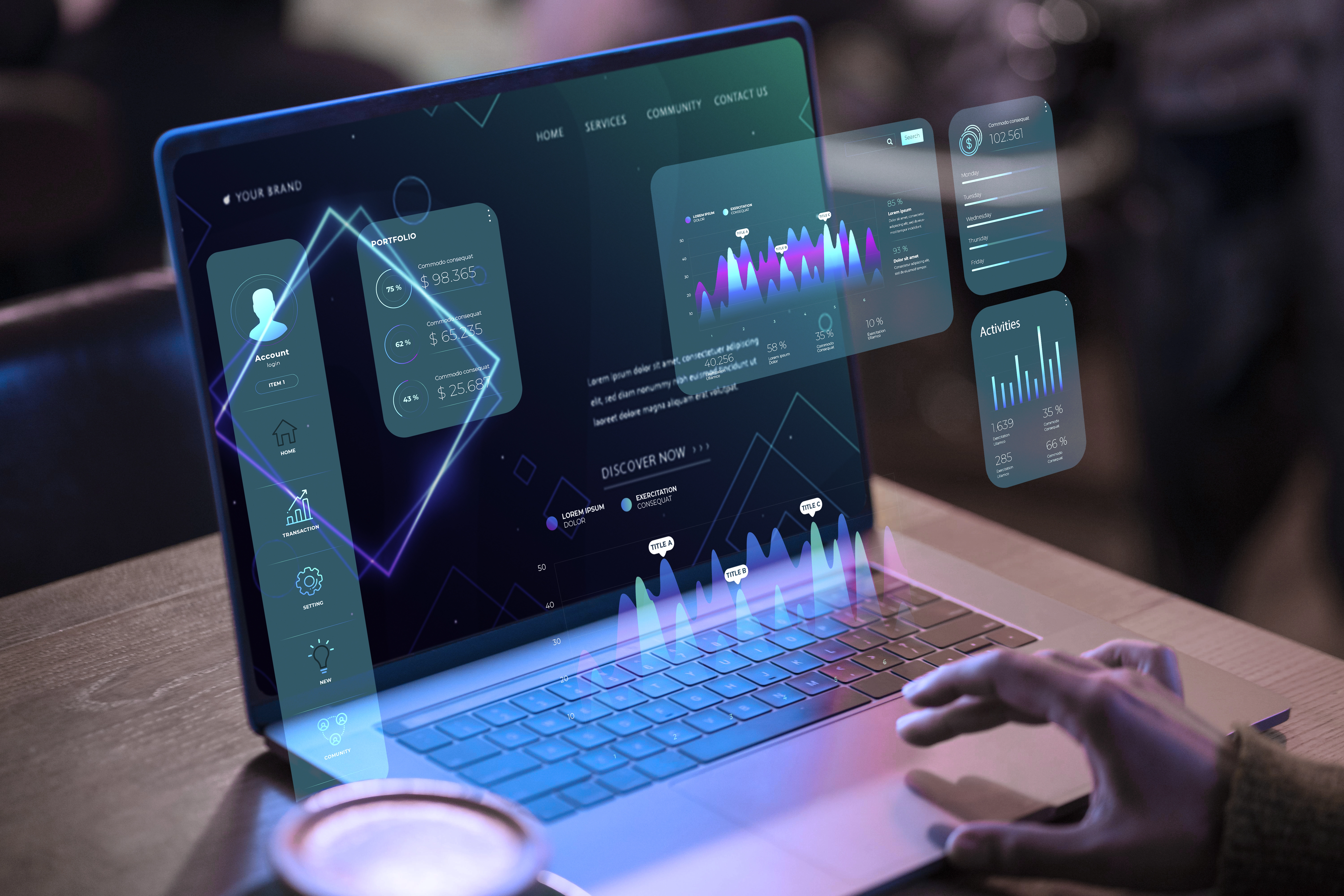 Técnico trabajando con redes y sistemas de cómputo