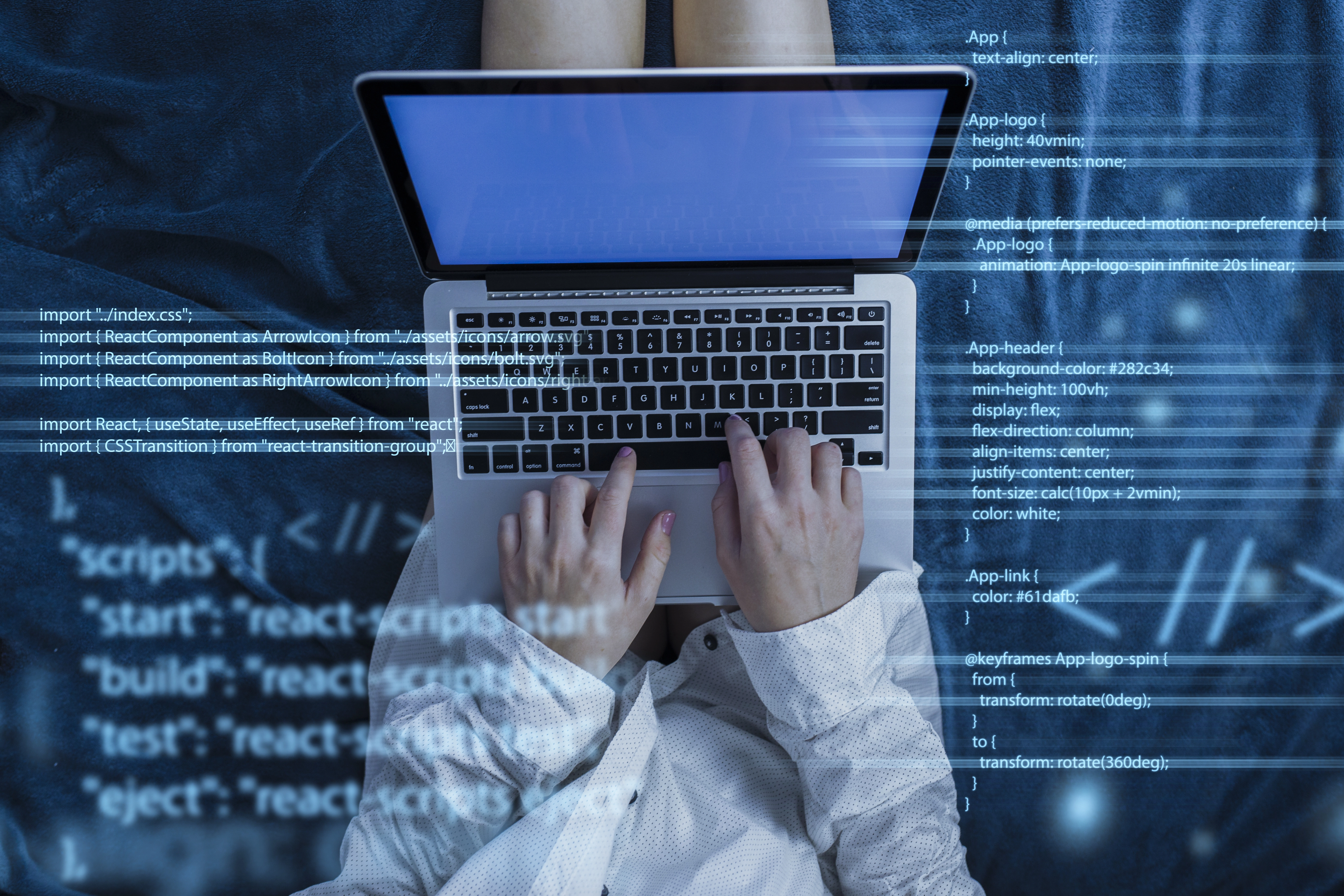 Ingeniero de software desarrollando aplicaciones