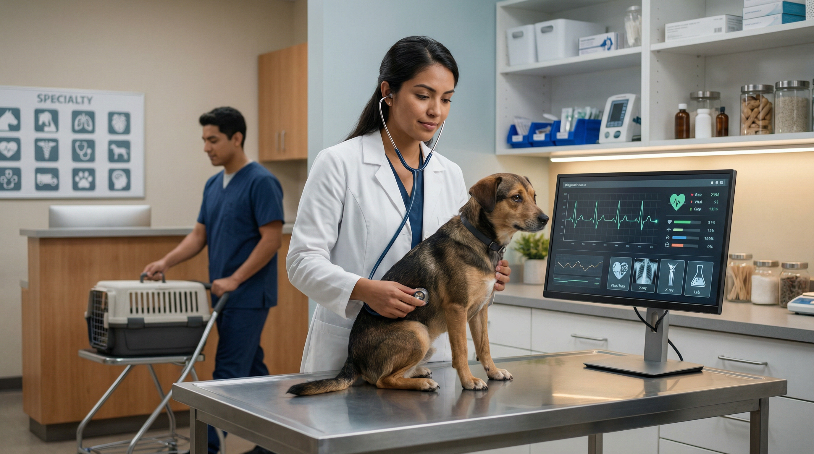 Clínica Veterinaria propia con tecnología de punta
