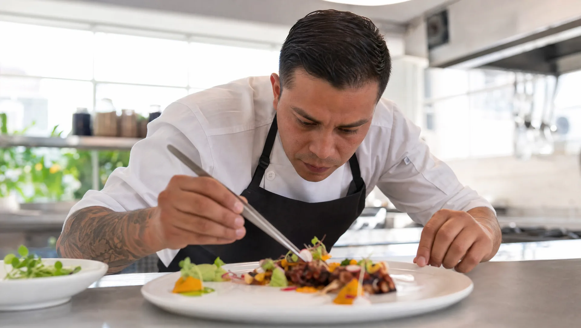 Estudiantes de Técnico Laboral en Cocina Nacional e Internacional en práctica