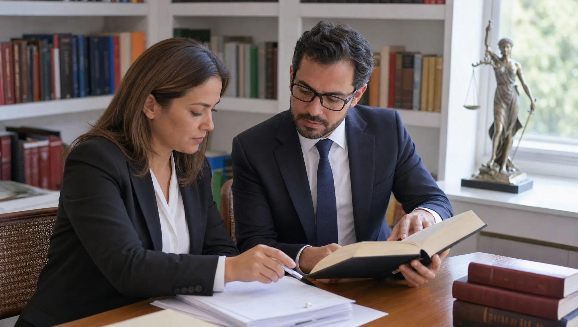 Estudiantes de Especialización en Derecho Penal y Criminalística en práctica