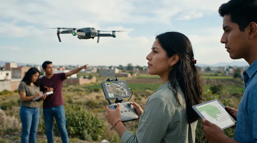 Manejo de drones en la formación arquitectónica